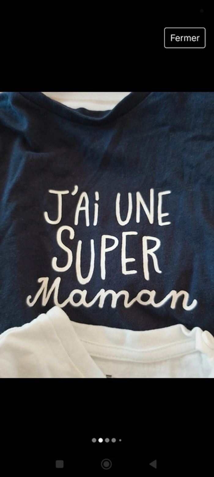 Lot tee shirt manches longues 6mois - photo numéro 2