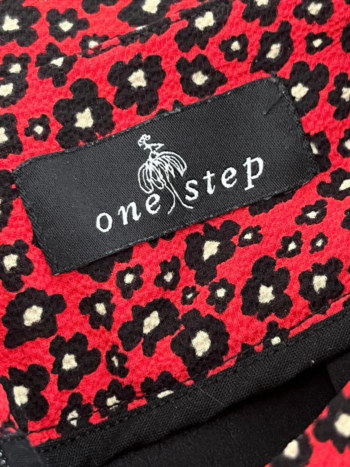 Jupe rouge à motifs one step M - photo numéro 4