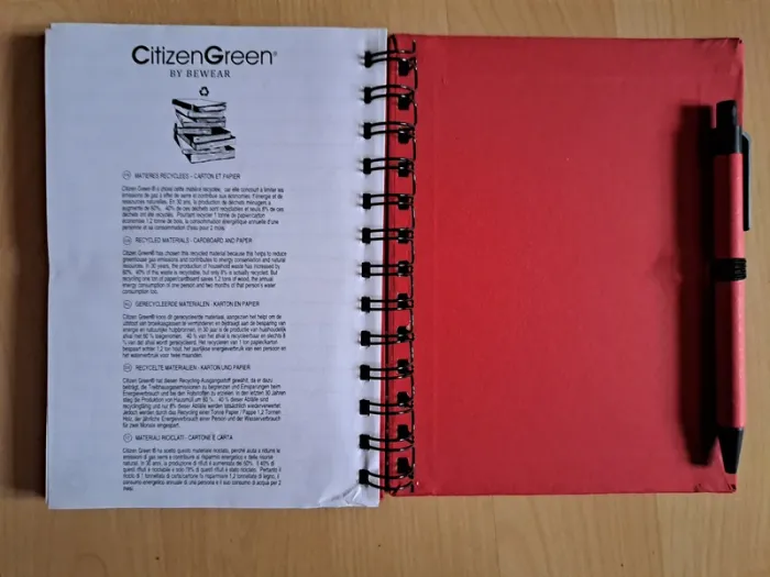 Carnet / Bloc-notes à Spirale NEUF - CitizenGreen - Papier Recyclé - photo numéro 5