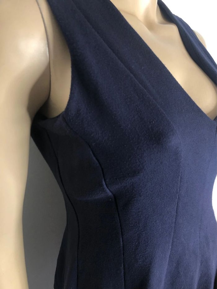 Joli top péplum évasé bleu nuit taille M/L - photo numéro 3