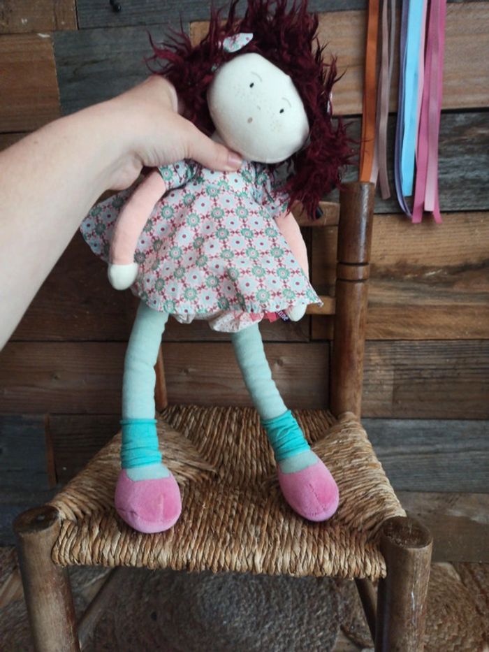 Peluche poupée Jeanne moulin roty tbe - photo numéro 6