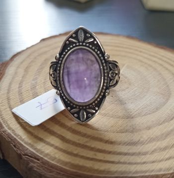 Bague neuve argent 925 et améthyste