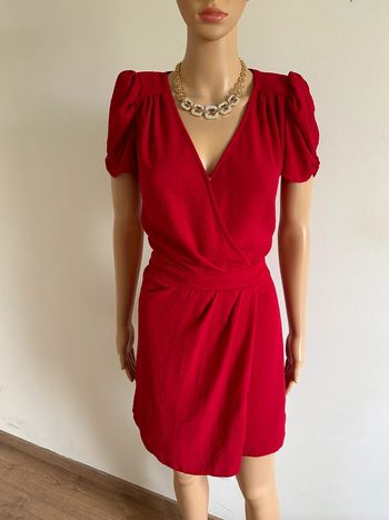 Robe rouge à manches courtes Morgan taille 36 TBE