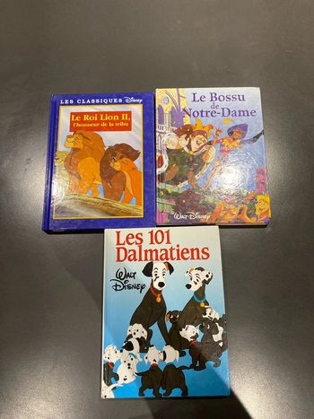 Lot de 3 livres Walt Disney