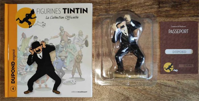 Dupond engoncé Collection Figurine tintin + Livret