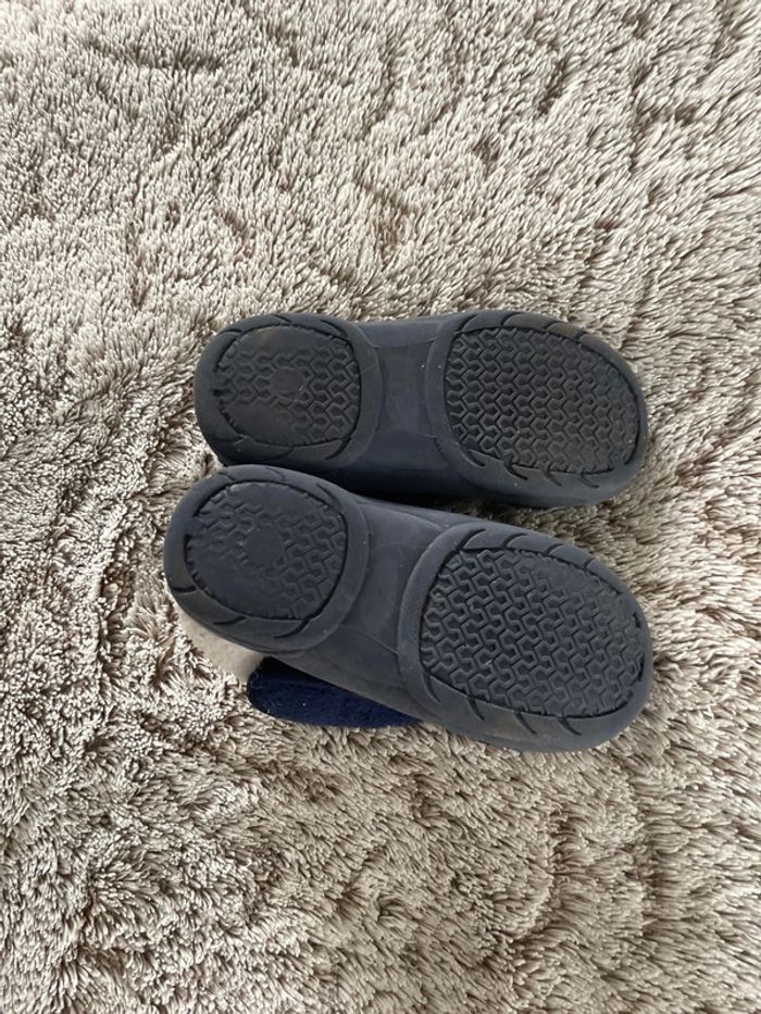 Chaussons pantoufle chaude garçon à scratch - photo numéro 3