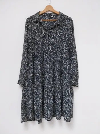 Robe bleue marine à fleurs JDY 44