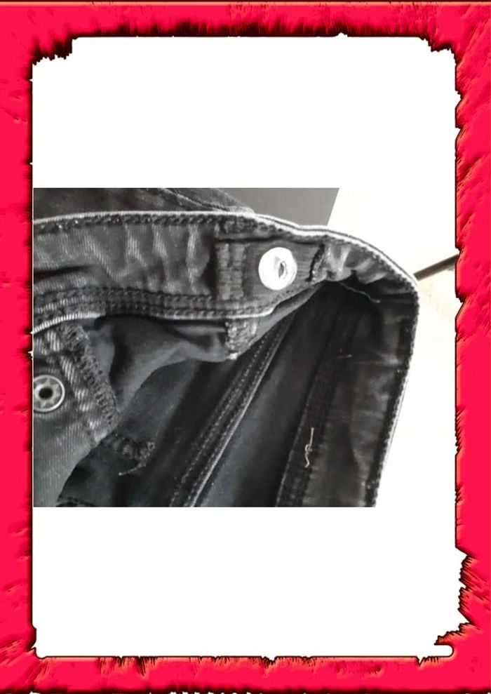 Jeans effet usé taille ajustable 6ans - photo numéro 3