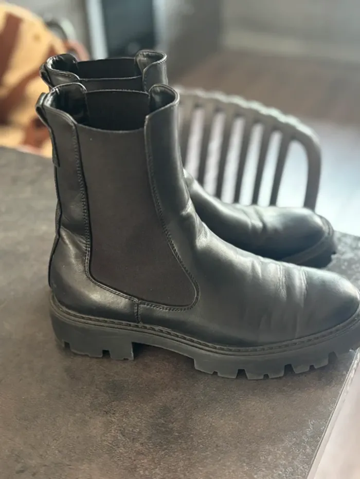 Bottines à soufflets grosses semelles - photo numéro 8