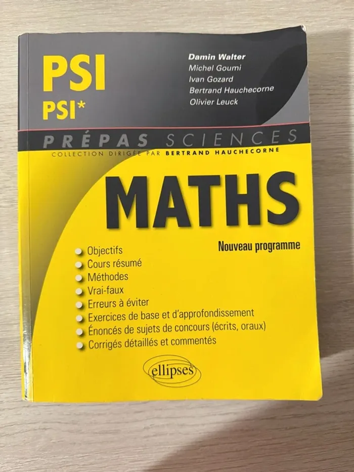 Livre de prepa cpge PSI : Maths