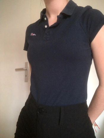 Polo femme beu marine Hollister