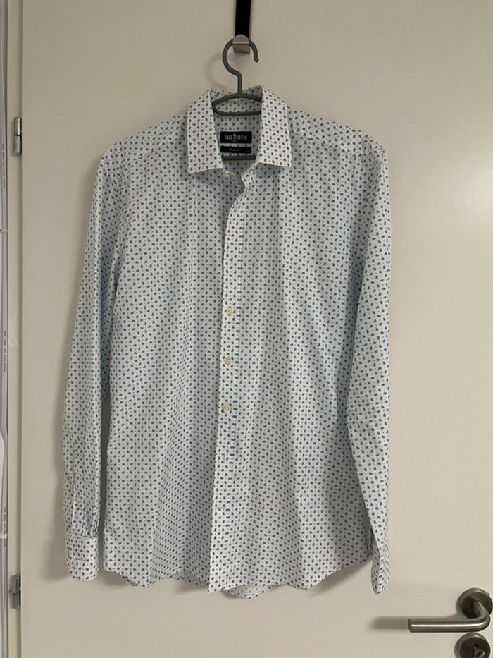Chemise café coton T38 - photo numéro 5