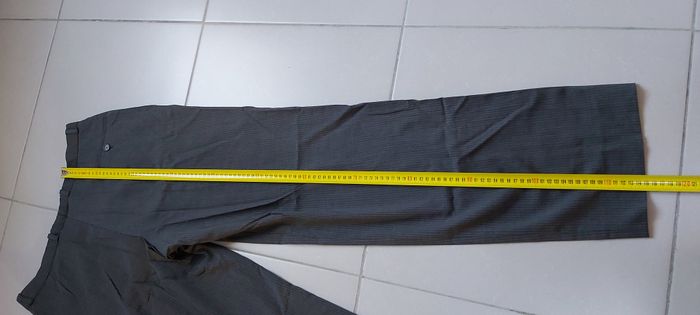 Pantalon de costume gris à lignes 46 - photo numéro 8