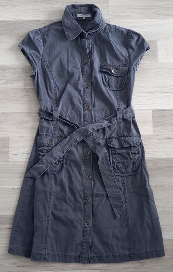 Robe longue à manches courtes gris Jacqueline Riu taille 38