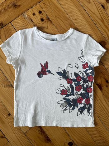 Tee-shirt blanc Petit Bateau 6 ans