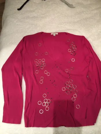 Beau pull 123 fushia