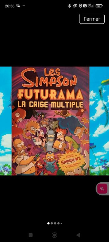 Bd's collector les Simpson vs Futurama 