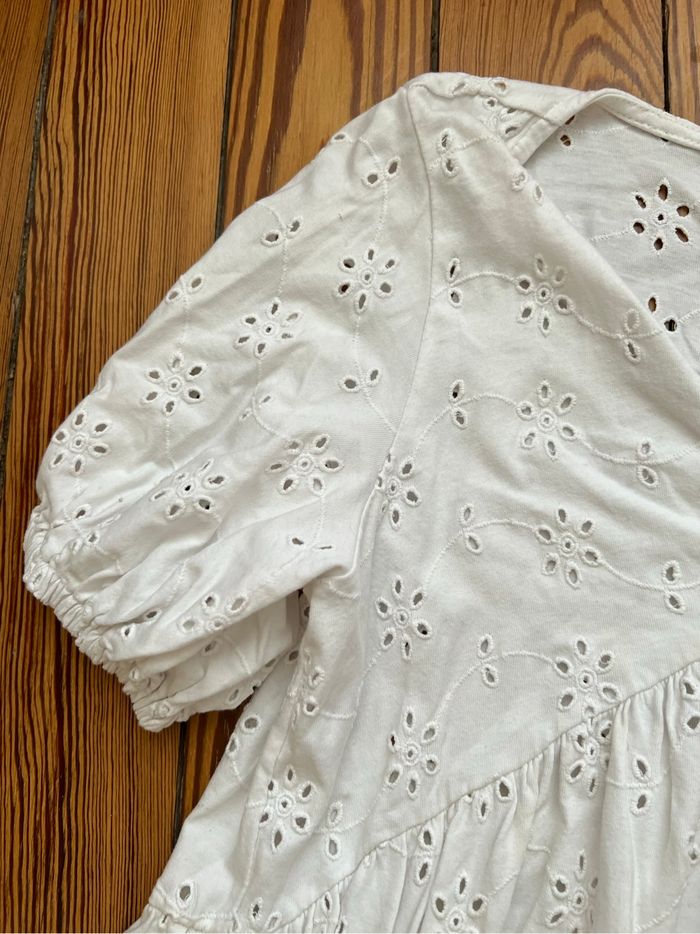 Robe de grossesse blanche broderie anglaise - photo numéro 4