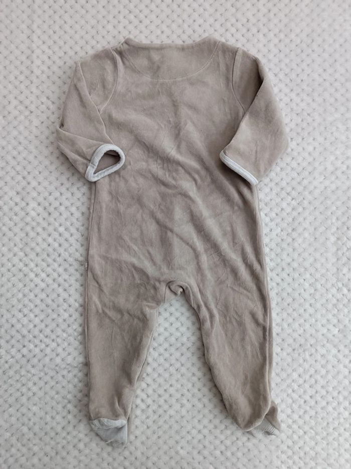 🔸 Pyjama Une Pièce Beige - Obaïbi 12 Mois 🔸 - photo numéro 5