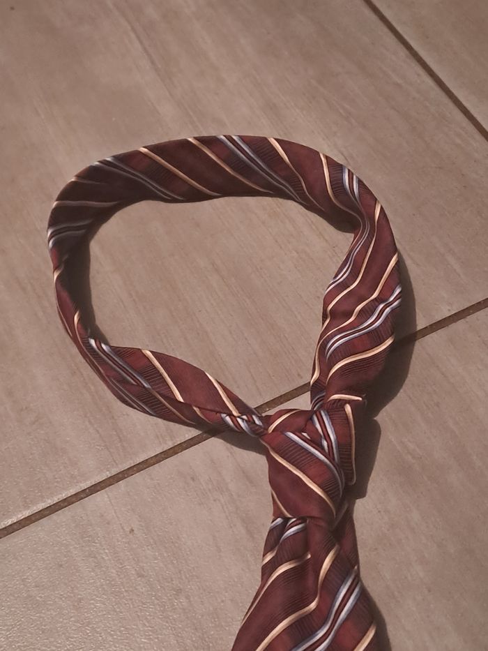 Cravate Bordeaux vintage Frangi - photo numéro 2