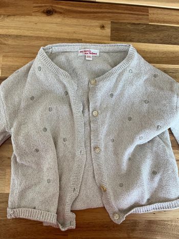 Gilet gris dpam - 3 ans