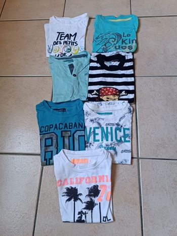 Lot de 7 tee shirts 4 ans