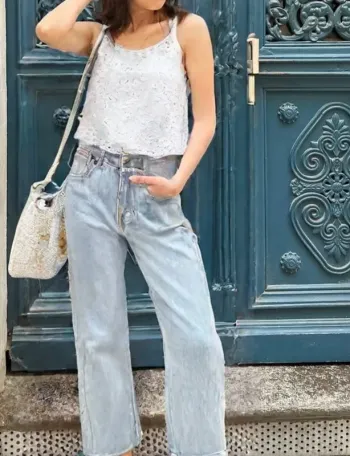 Jolie débardeur broderie anglaise Superdry vintage taille 44