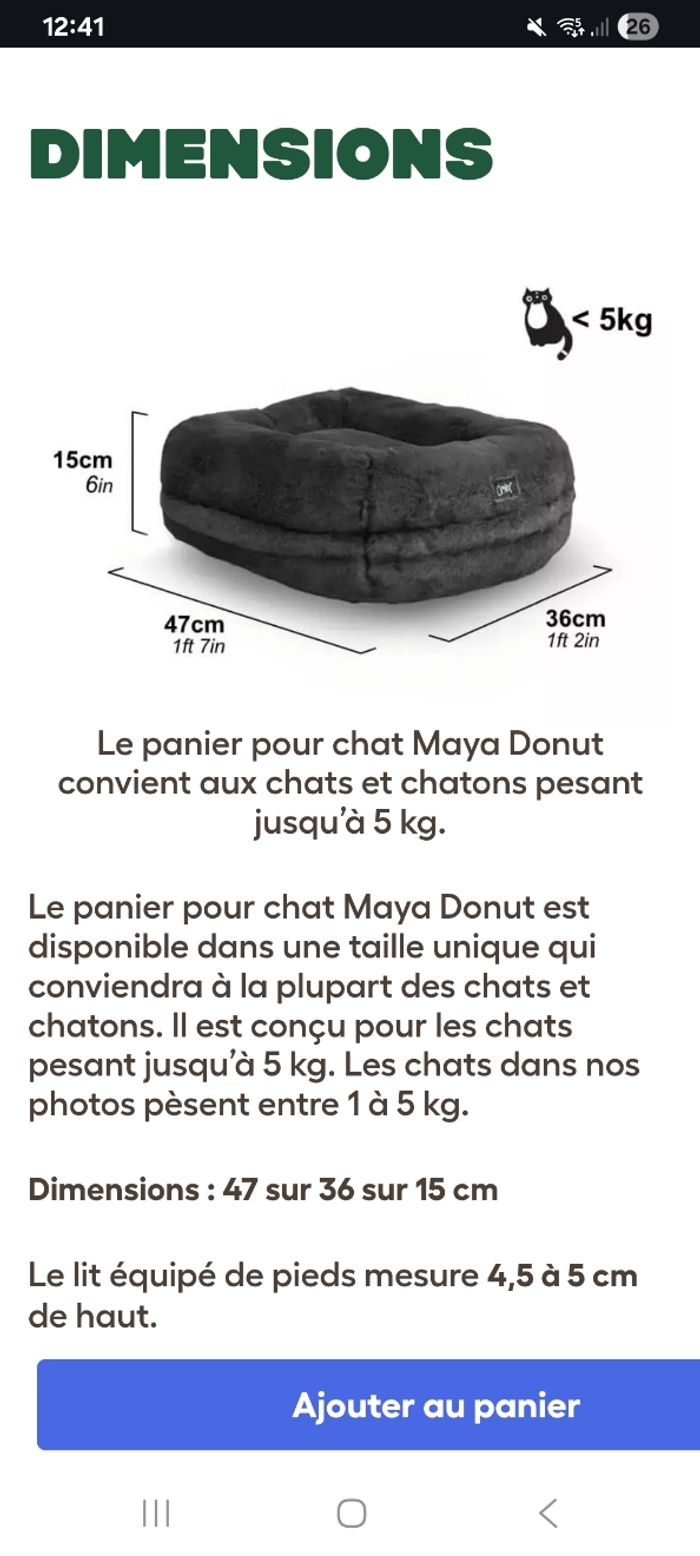 Panier ergonomique chat - photo numéro 8