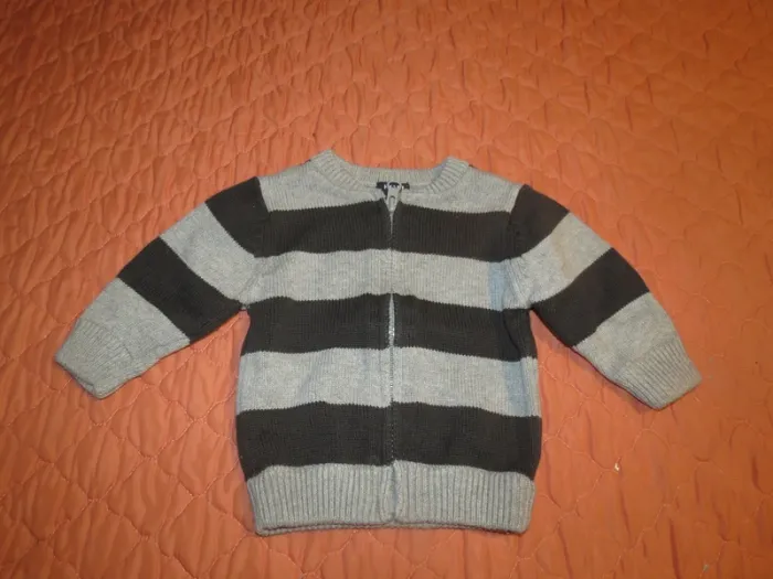 Gilet a zippé 3 mois garçon - photo numéro 2
