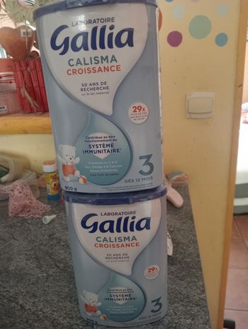 Lait bébé Gallia calisma croissance 3