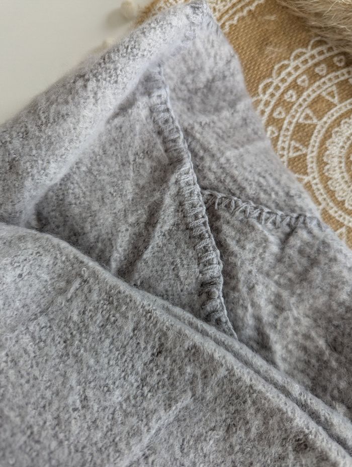 Écharpe épaisse Dublin unie gris perle - photo numéro 4