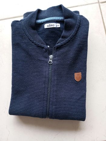 Gilet zippé garçon 12 ans Gémo comme neuf