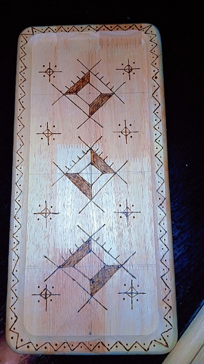 Plateaux berbère en bois - photo numéro 4