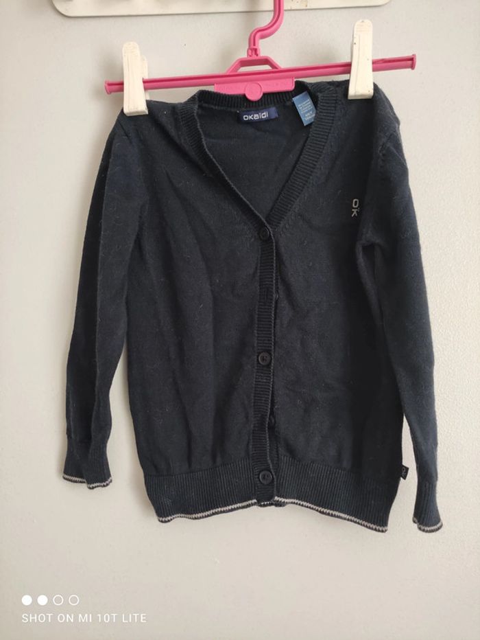 Gilet bleu marine Okaïdi