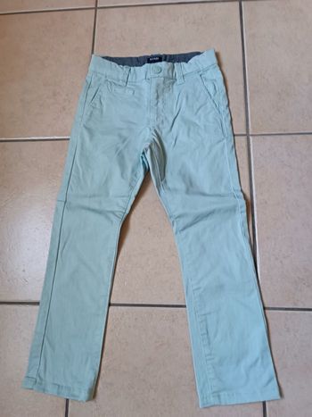 Pantalon regular fit bleu ciel Kiabi 4 ans