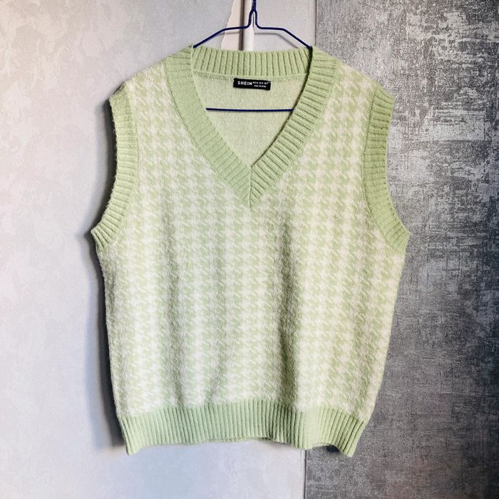 Tricot Gilet Chauve Souris Gilet Sans Manche Femme Shein Pull Sans