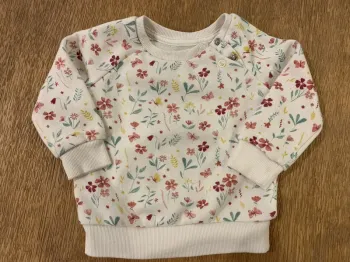 Sweat fleuri fille 9 mois