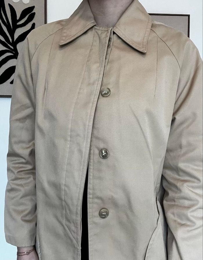Trench vintage en coton mélange - photo numéro 5
