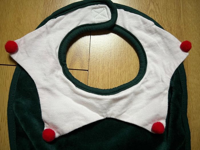 Pyjama velours lutin + bavoir - photo numéro 7