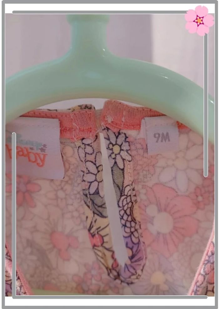 Combinaison été fleurie Minnie 9 mois - photo numéro 5