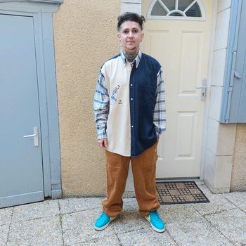 Chemise Vintage brodée XL