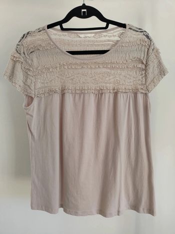 H&M t-shirt dentelle L