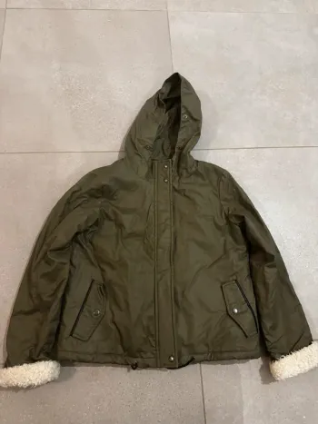 Manteau vert Caroll Paris, taille 40 très bon état, 100% coton
