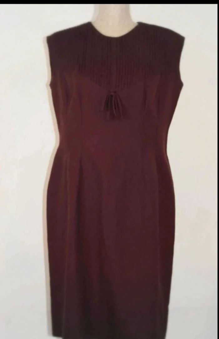 Robe - Lie de vin - Fait main - 44/46