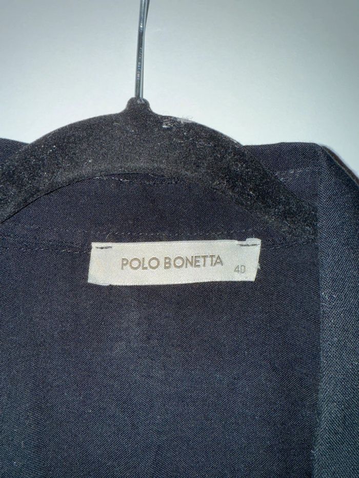 Chemise noire fluide Polo Bonetta - Taille 40 - photo numéro 3