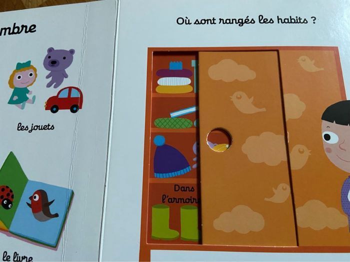 Livre enfant kididoc imagier de la maison à manipuler - photo numéro 4