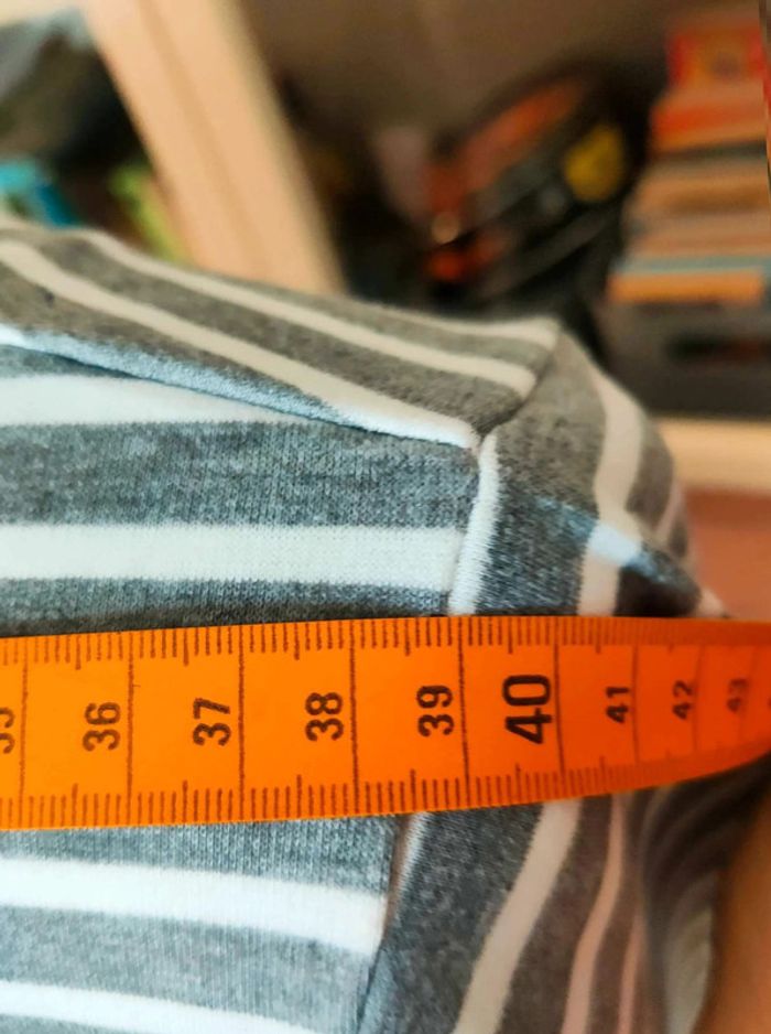 Robe b.young rayée gris et blanc, 23% viscose, coupe droite, allure casual chic - photo numéro 6