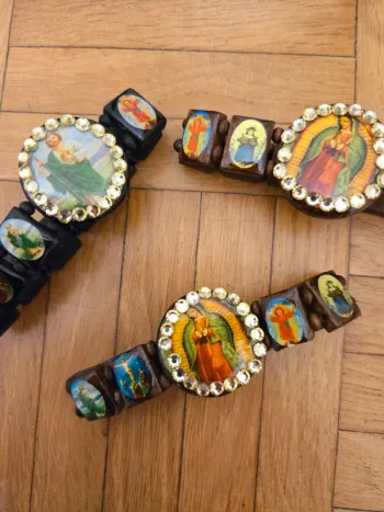 Bracelet artisanale "Milagros" en bois
