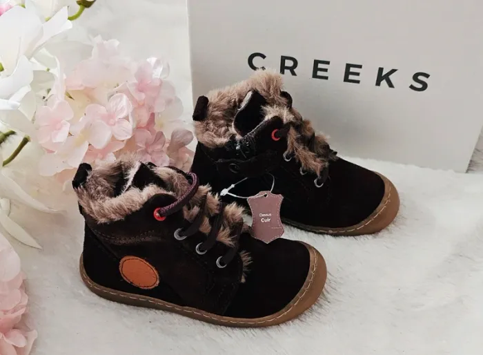 Bottes Bottines Cuir Zip Fourrées Semelle Flexible Creeks T23