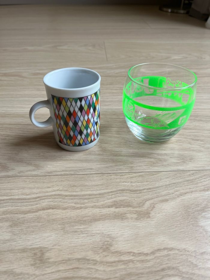 Tasse et verre